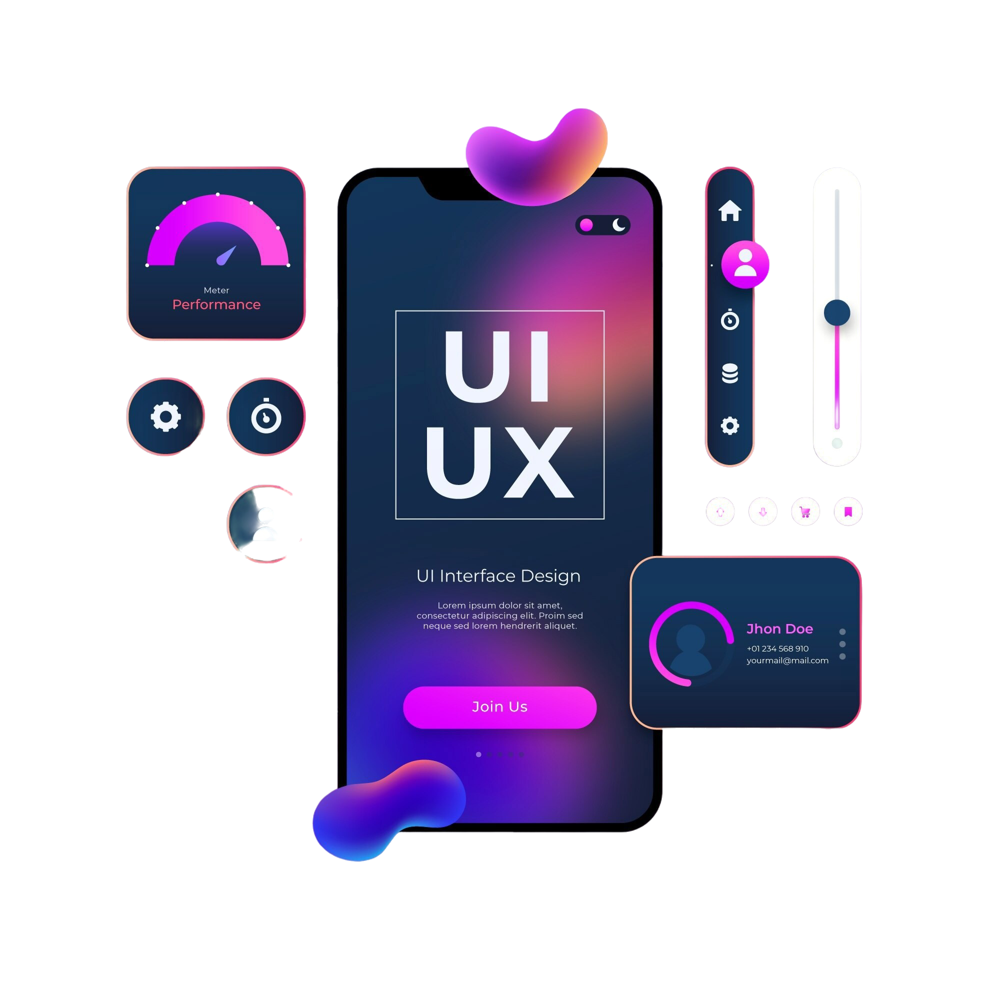 Abdullah Ali — Mobile App Dashboard Mockup